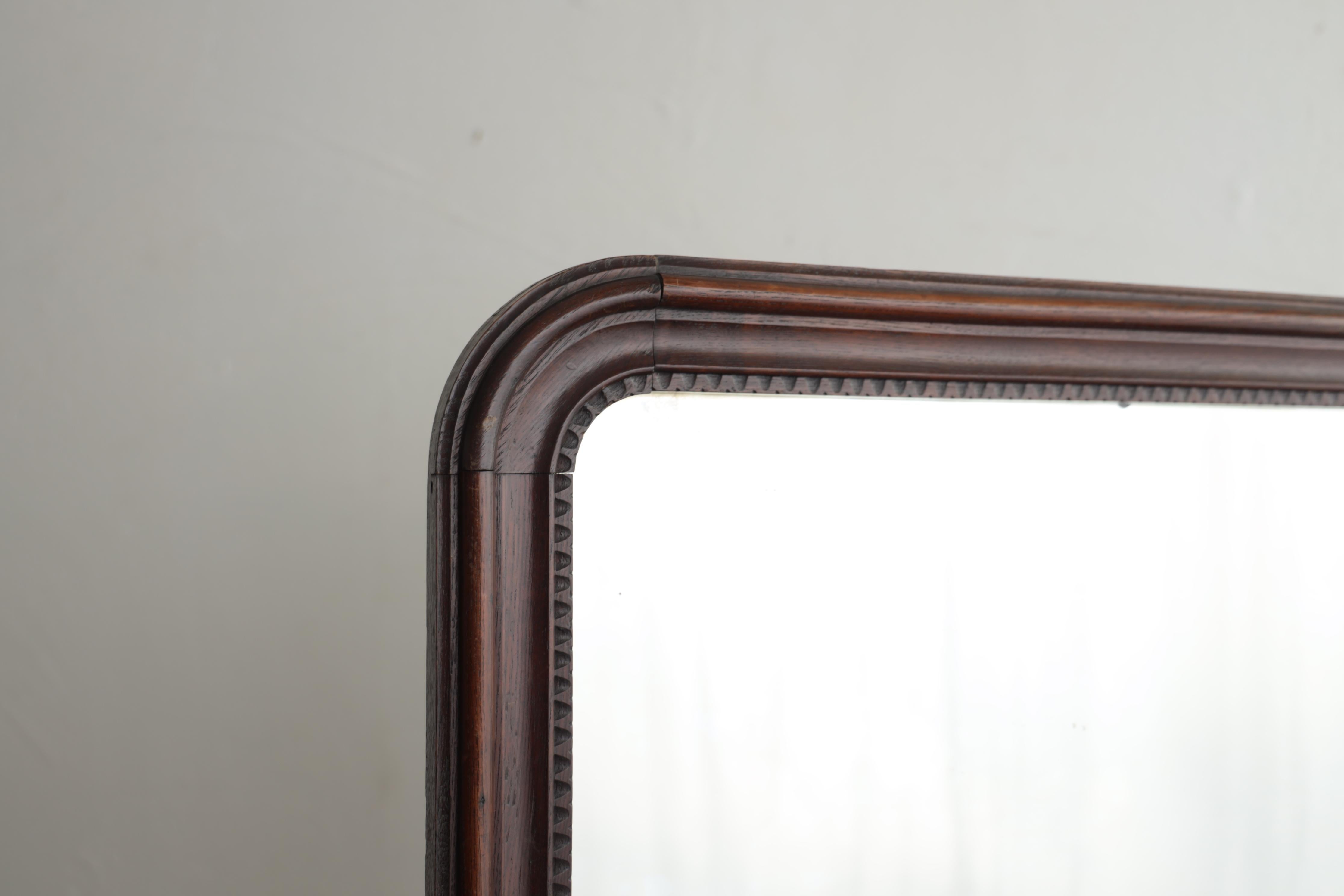 Fait main Grand miroir japonais ancien, miroir ancien en pied en vente