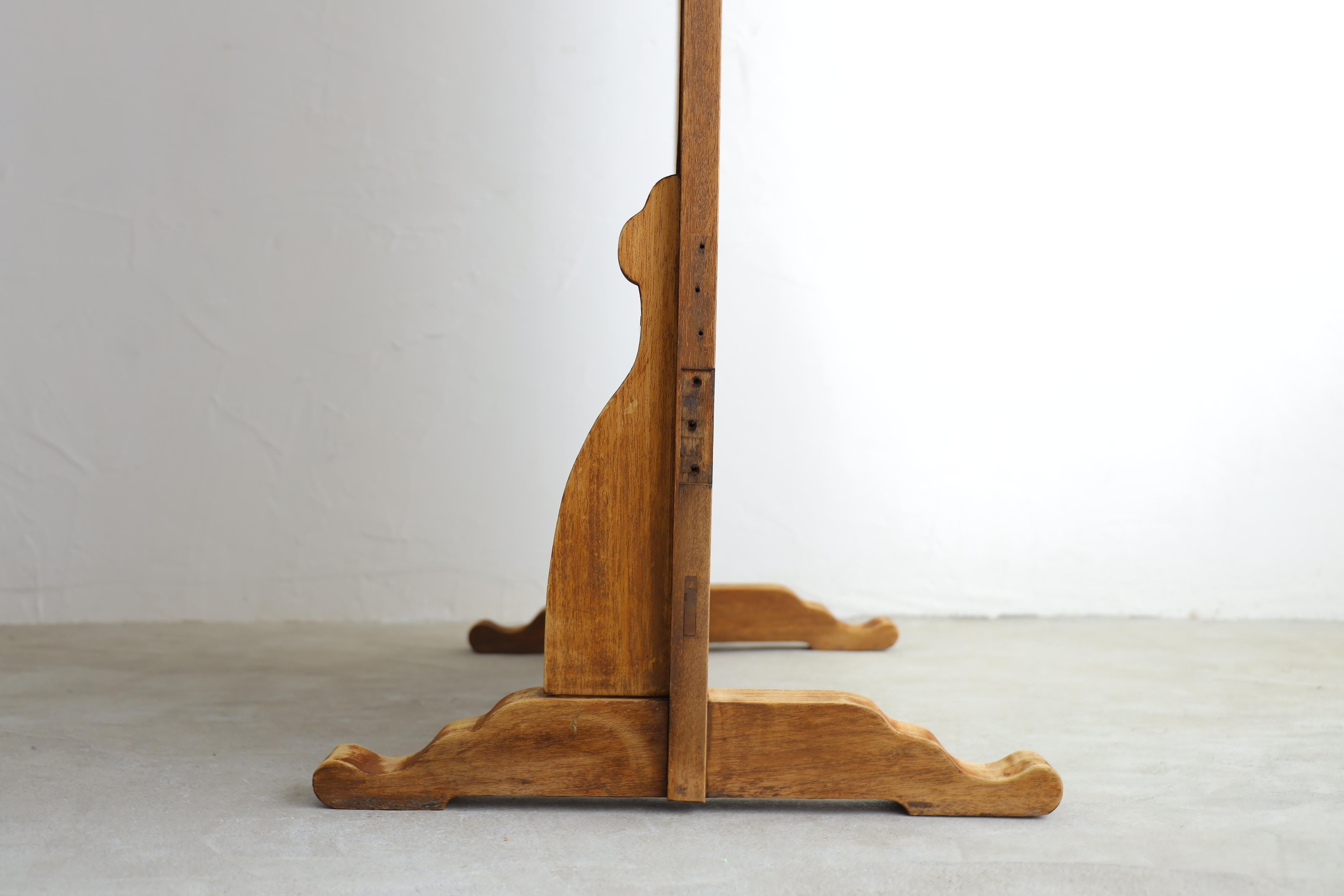 Grand miroir japonais ancien, miroir ancien en pied Bon état - En vente à Katori-Shi, 12