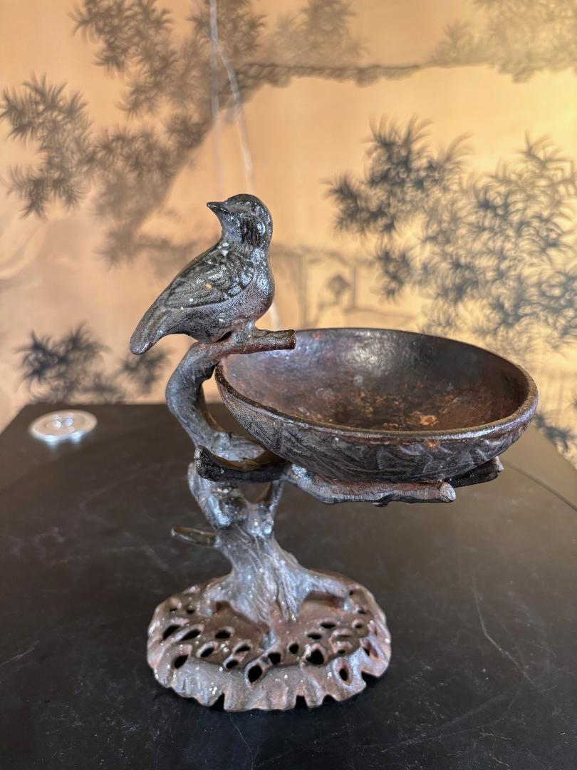 Japanese Antique Bird Bath - Hard To Find For Sale 4