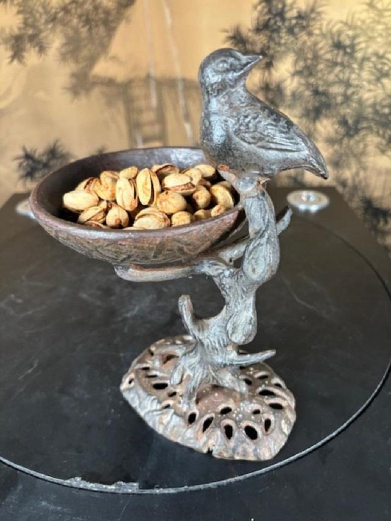 Japanese Antique Bird Dish  - Hard To Find For Sale 1