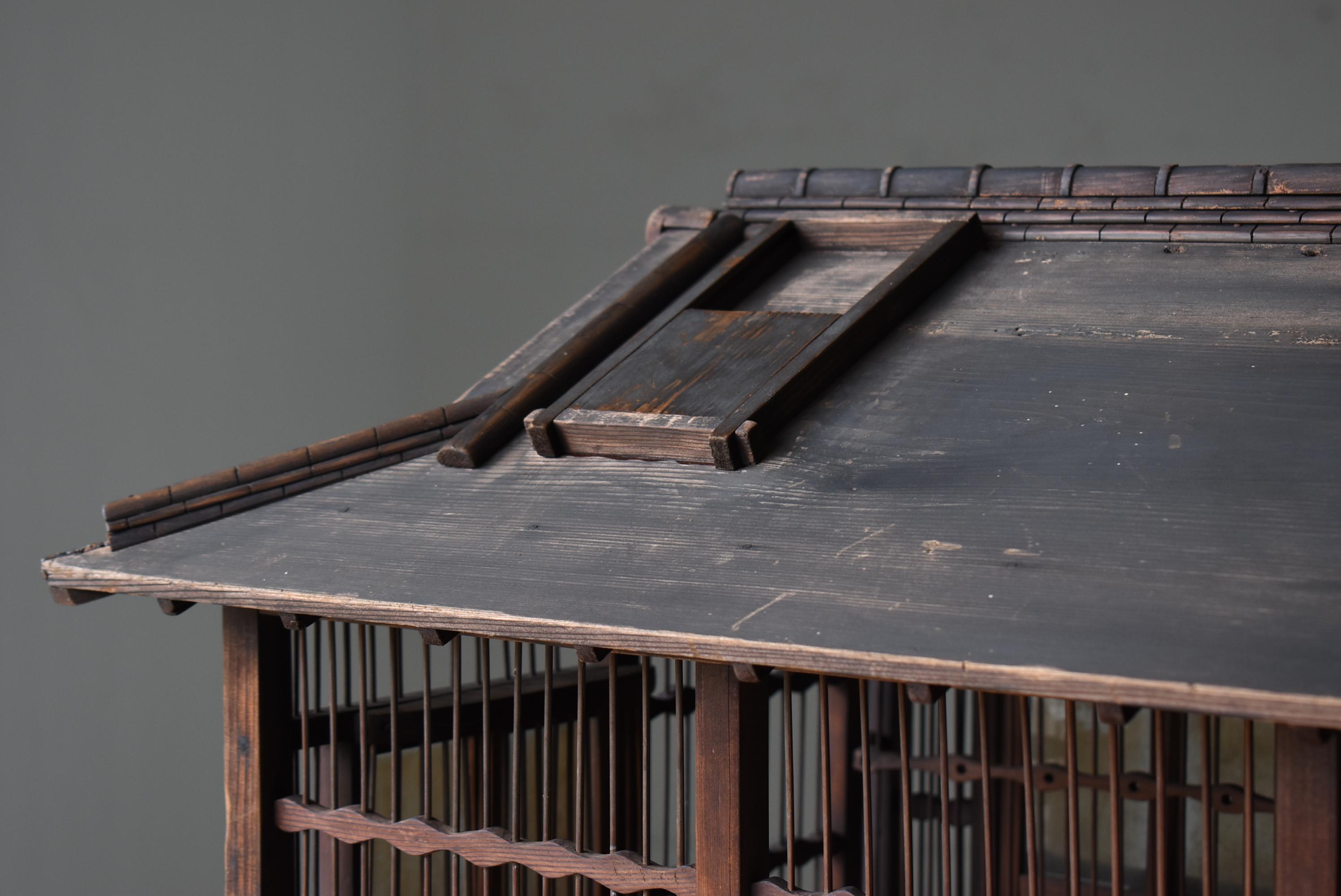 Gabbia per uccelli antica giapponese ispirata a una casa tradizionale Machiya degli anni 1920-1940 in vendita 8