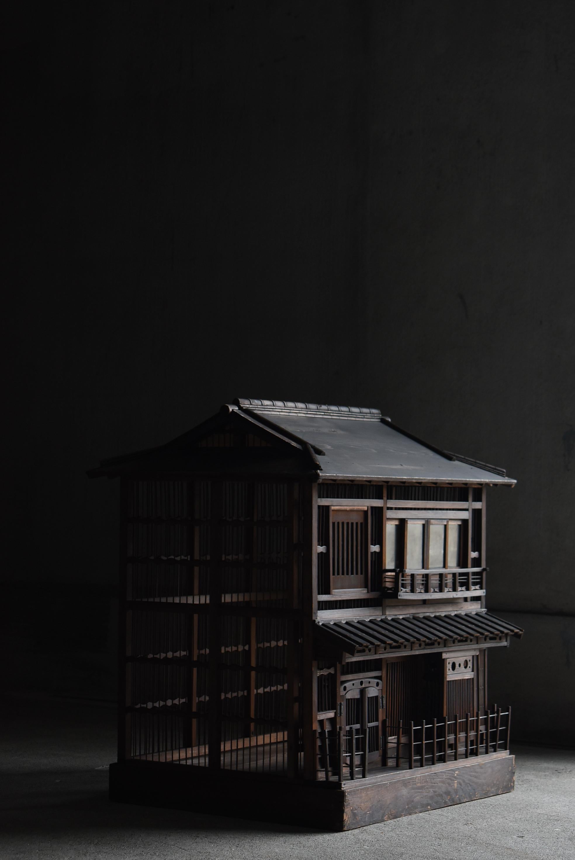 Gabbia per uccelli antica giapponese ispirata a una casa tradizionale Machiya degli anni 1920-1940 in vendita 12