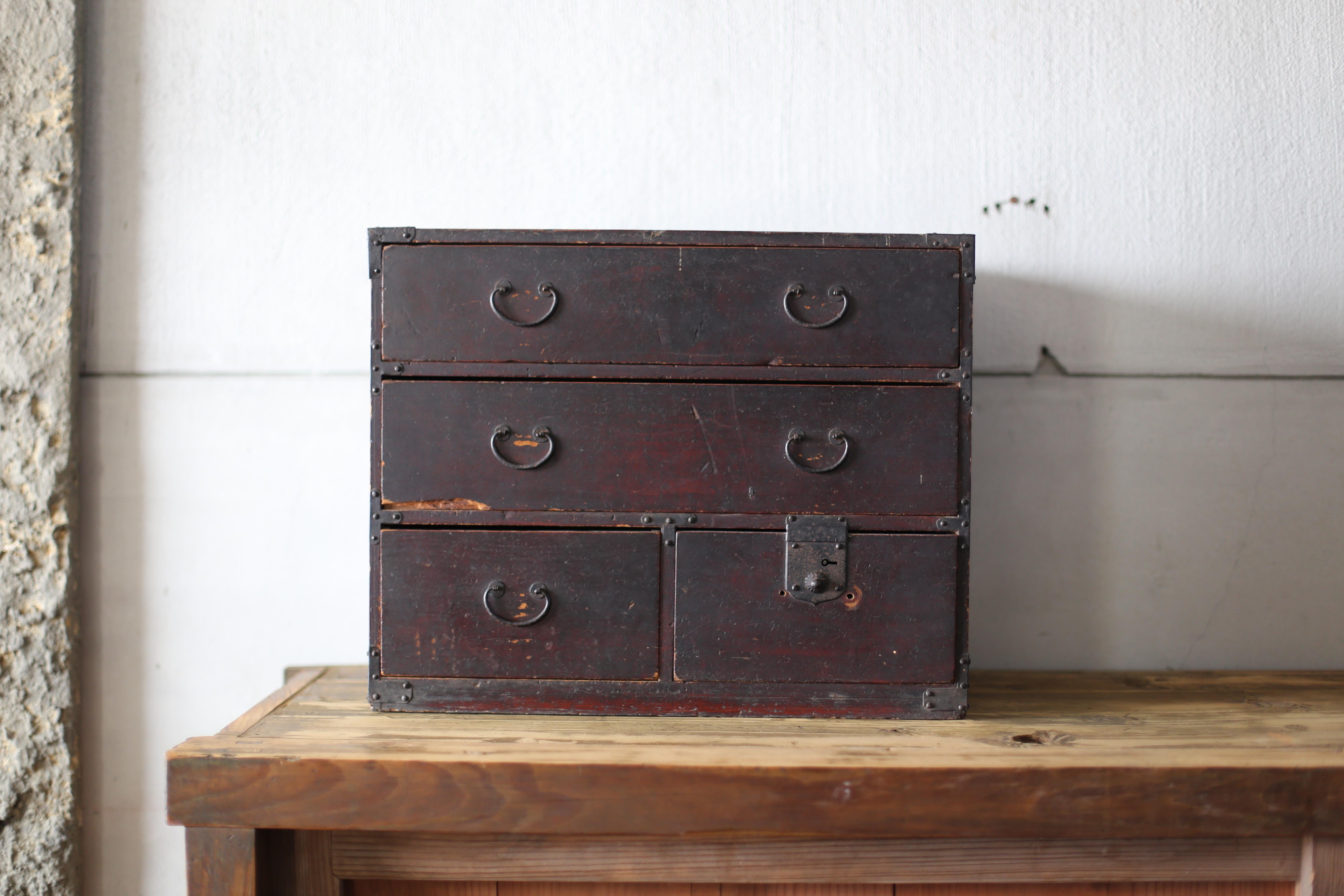 Japanese Antique BK Drawer 1860s-1900s / Storage Tansu Wabi Sabi For Sale 8
