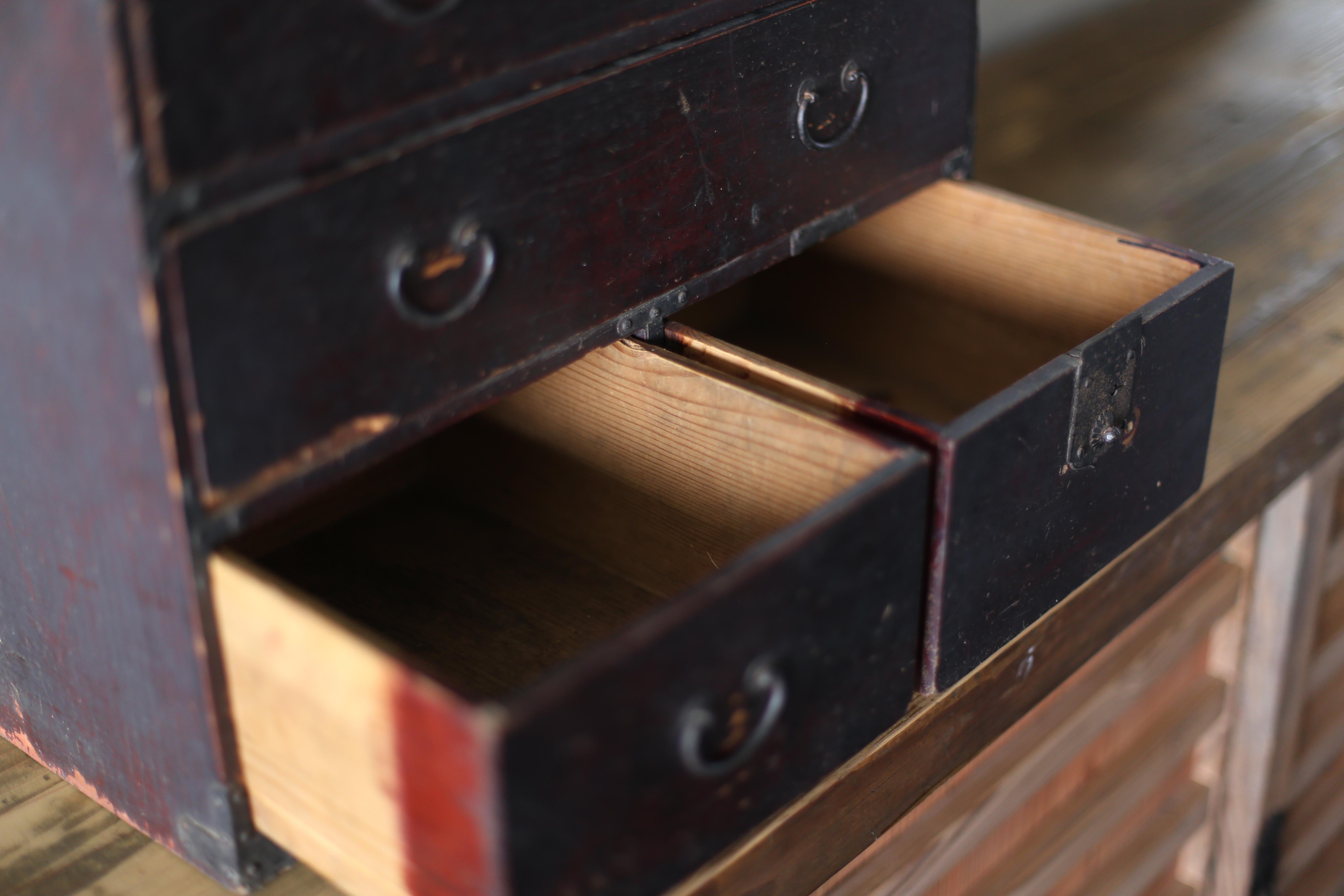 Japanese Antique BK Drawer 1860s-1900s / Storage Tansu Wabi Sabi For Sale 3