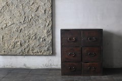 Japanische antike BK-Schubladenkommode 1860er-1900er Jahre / Aufbewahrung Tansu Wabisabi