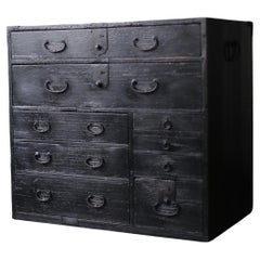 Cajón BK Antiguo Japonés Años 1860-1900 / Tansu Almacenamiento Wabisabi