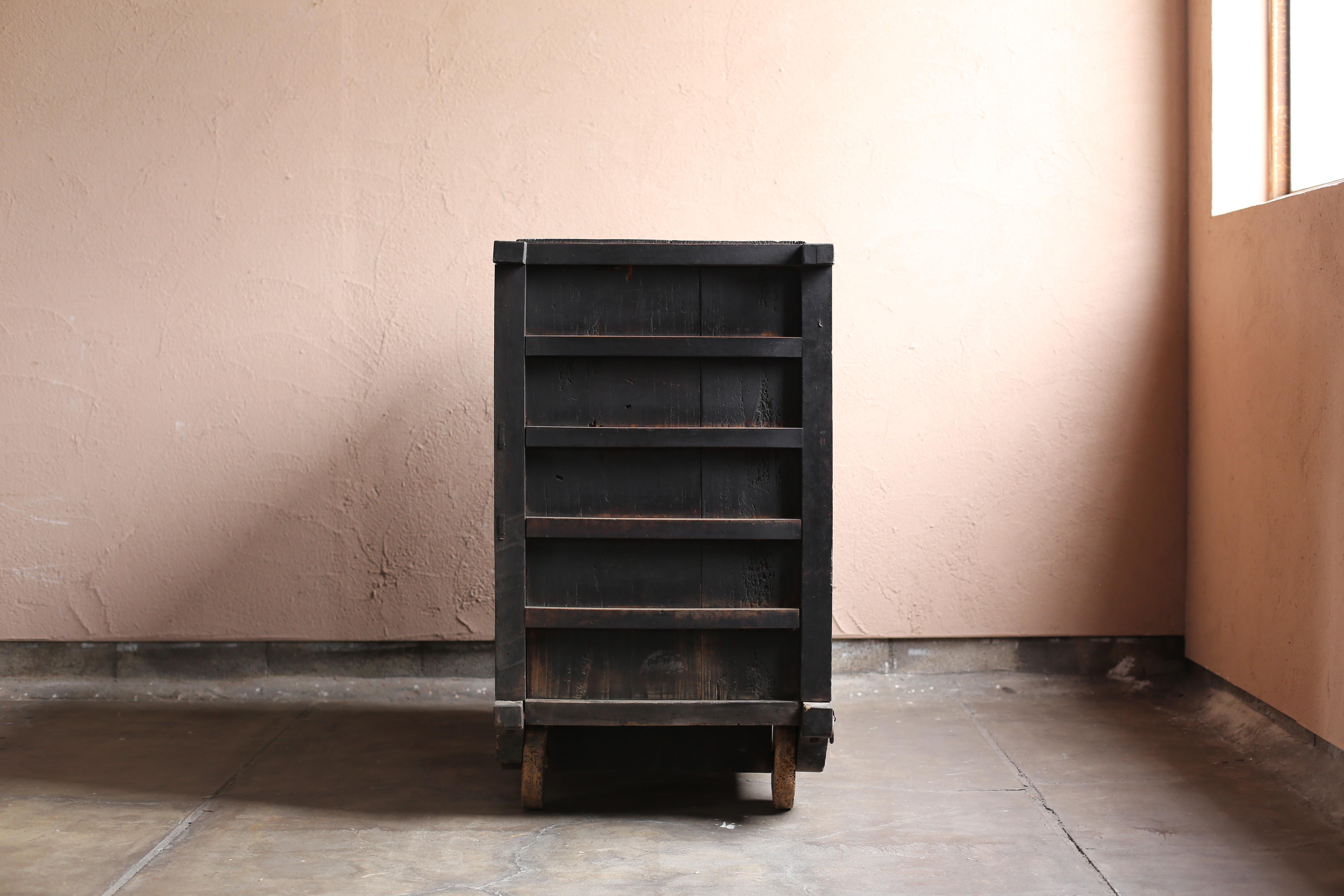BK Antiques giapponese, enorme Tansu 1800s-1860s / Armadietto Credenza Wabi Sabi in vendita 5