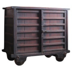 Grande armoire de rangement Tansu japonaise ancienne BK des années 1800-1860 / Wabi Sabi