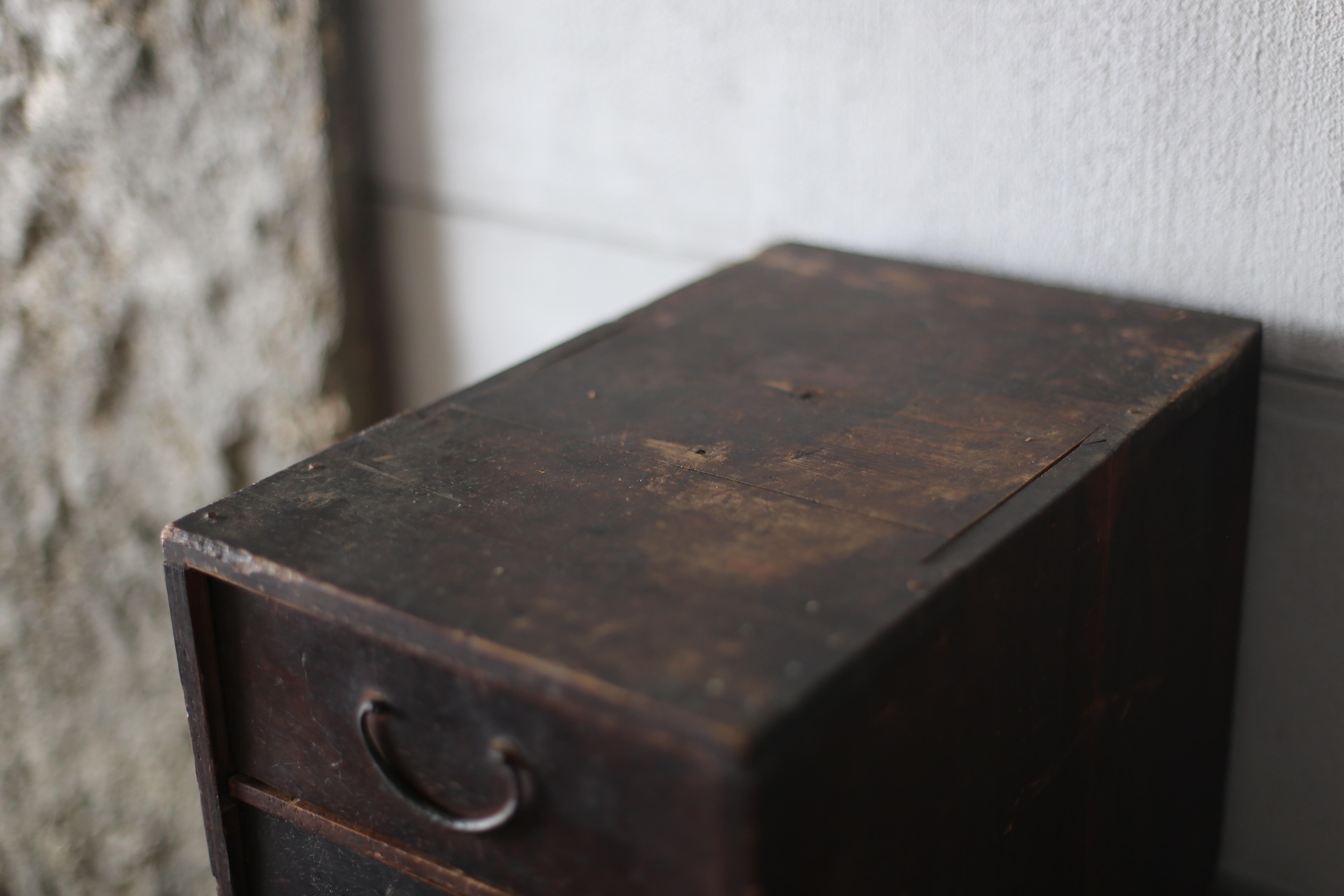 Japanese Antique BK Small Drawer 1860s-1900s / Tansu Storage Wabisabi 1