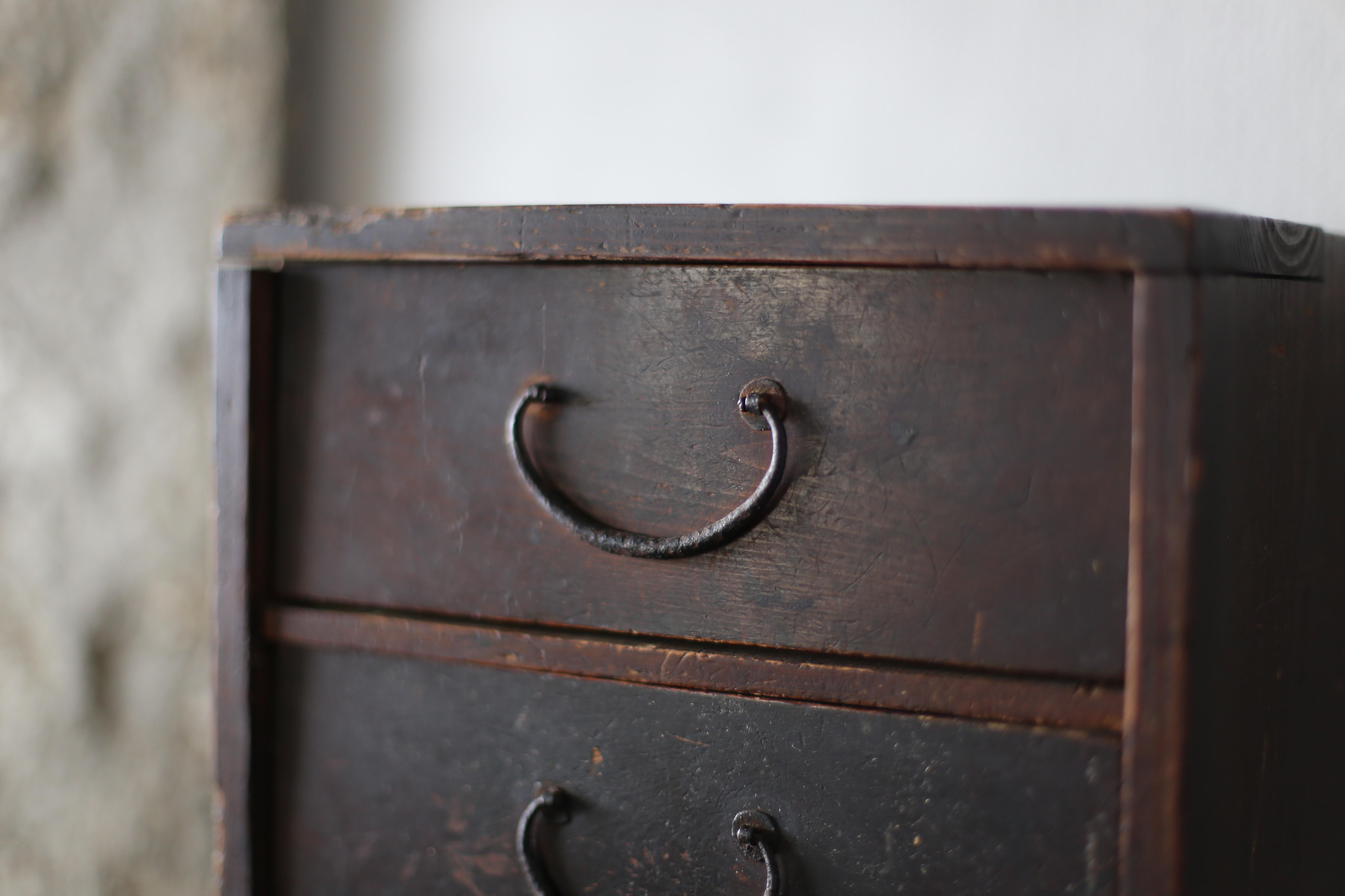 Japanese Antique BK Small Drawer 1860s-1900s / Tansu Storage Wabisabi 2