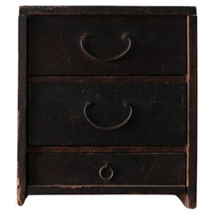 Japanese Antique BK Small Drawer 1860s-1900s / Tansu Storage Wabisabi