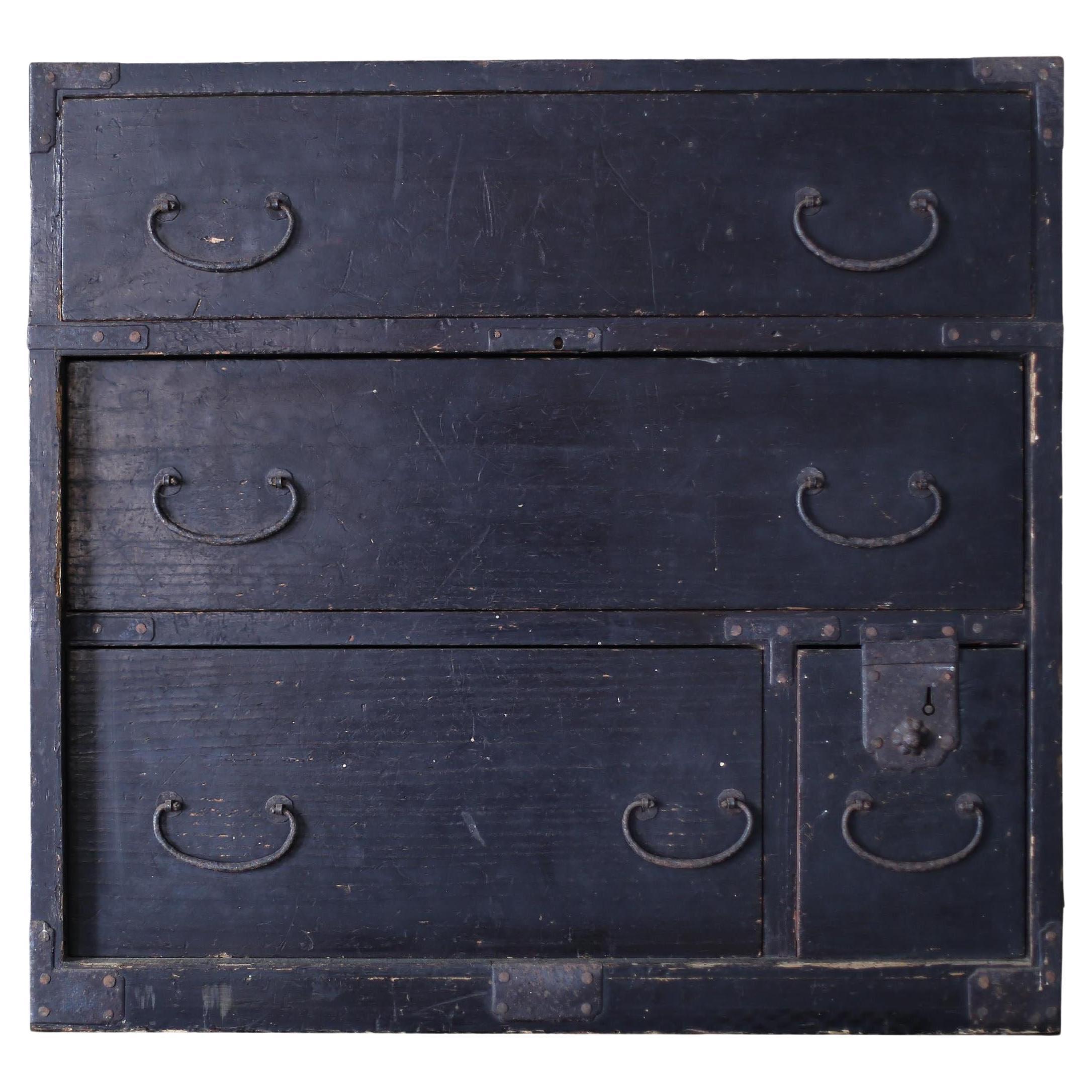 Japanese Antique BK Small Drawer EDO  / Tansu Storage Wabisabi