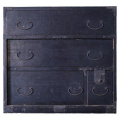 Japanese Antique BK Small Drawer EDO  / Tansu Storage Wabisabi