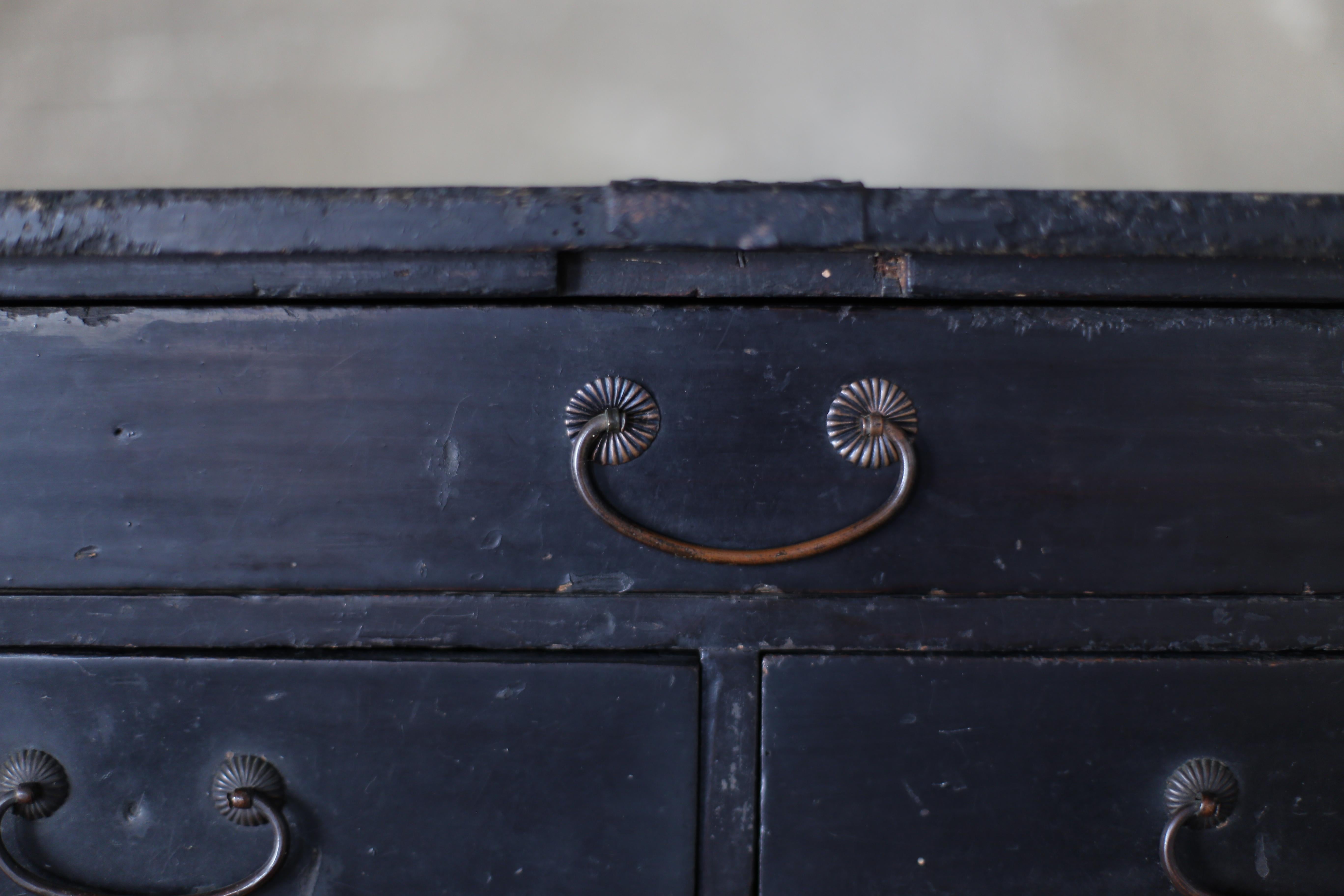 19th Century Japanese Antique BK Small Drawer Meiji / Tansu Storage Wabisabi For Sale