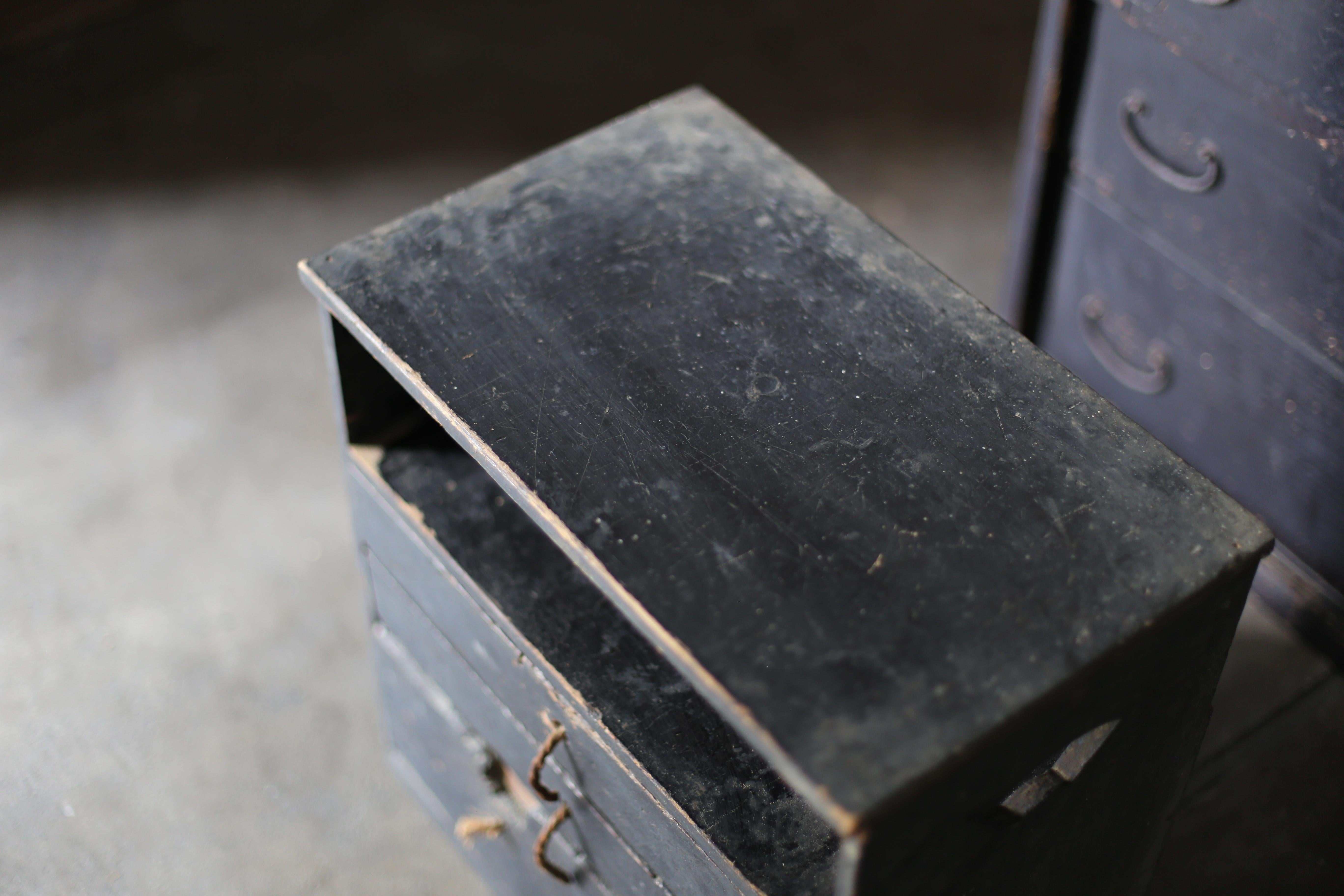 Japanese Antique BK Small Drawer primitive  / Tansu Storage Wabisabi For Sale 5