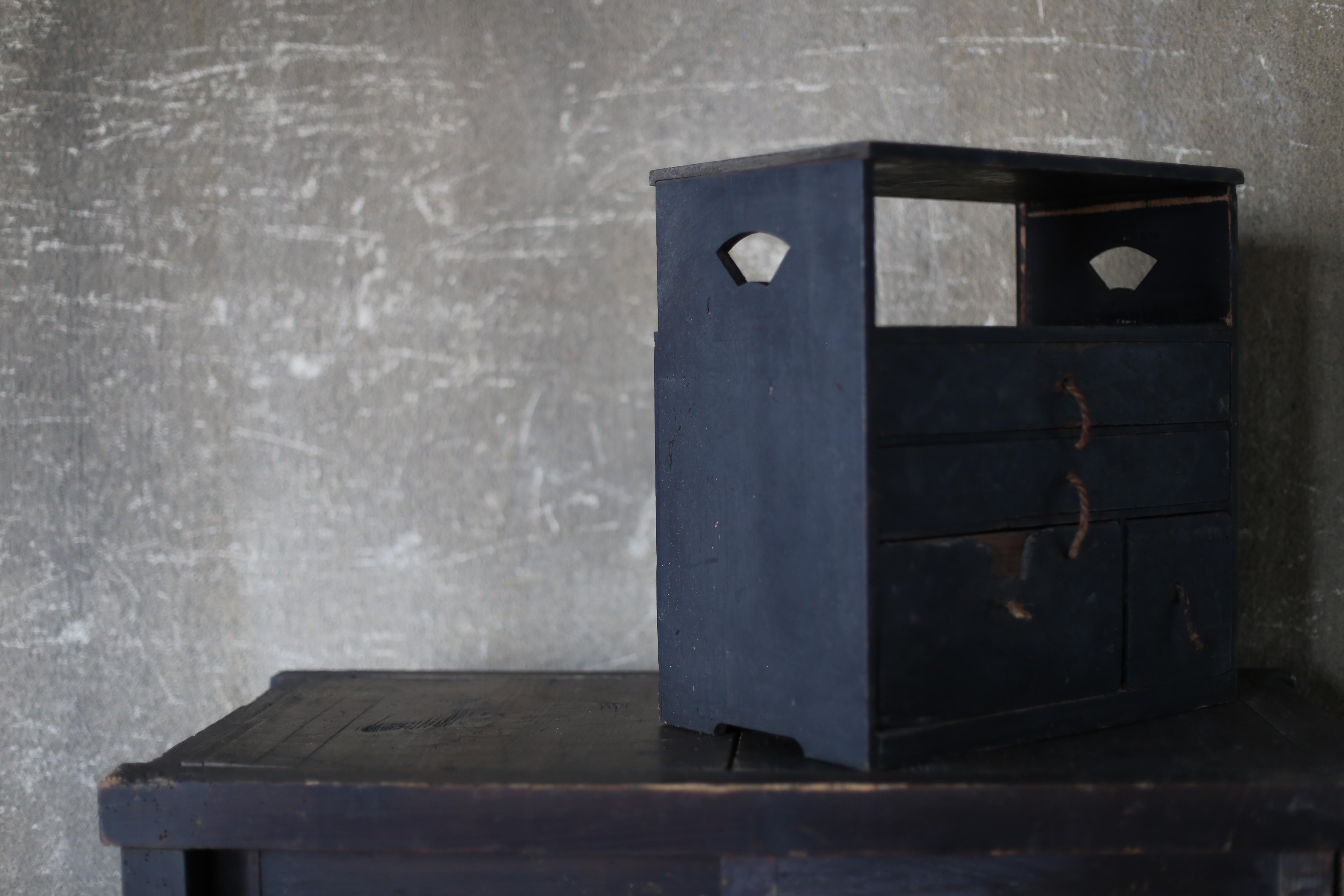 19th Century Japanese Antique BK Small Drawer primitive  / Tansu Storage Wabisabi For Sale