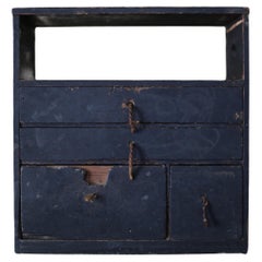 Japanese Antique BK Small Drawer primitive  / Tansu Storage Wabisabi