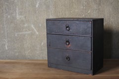 Japanese Antique BK Small Tansu with Three Drawers circa 1900–1920