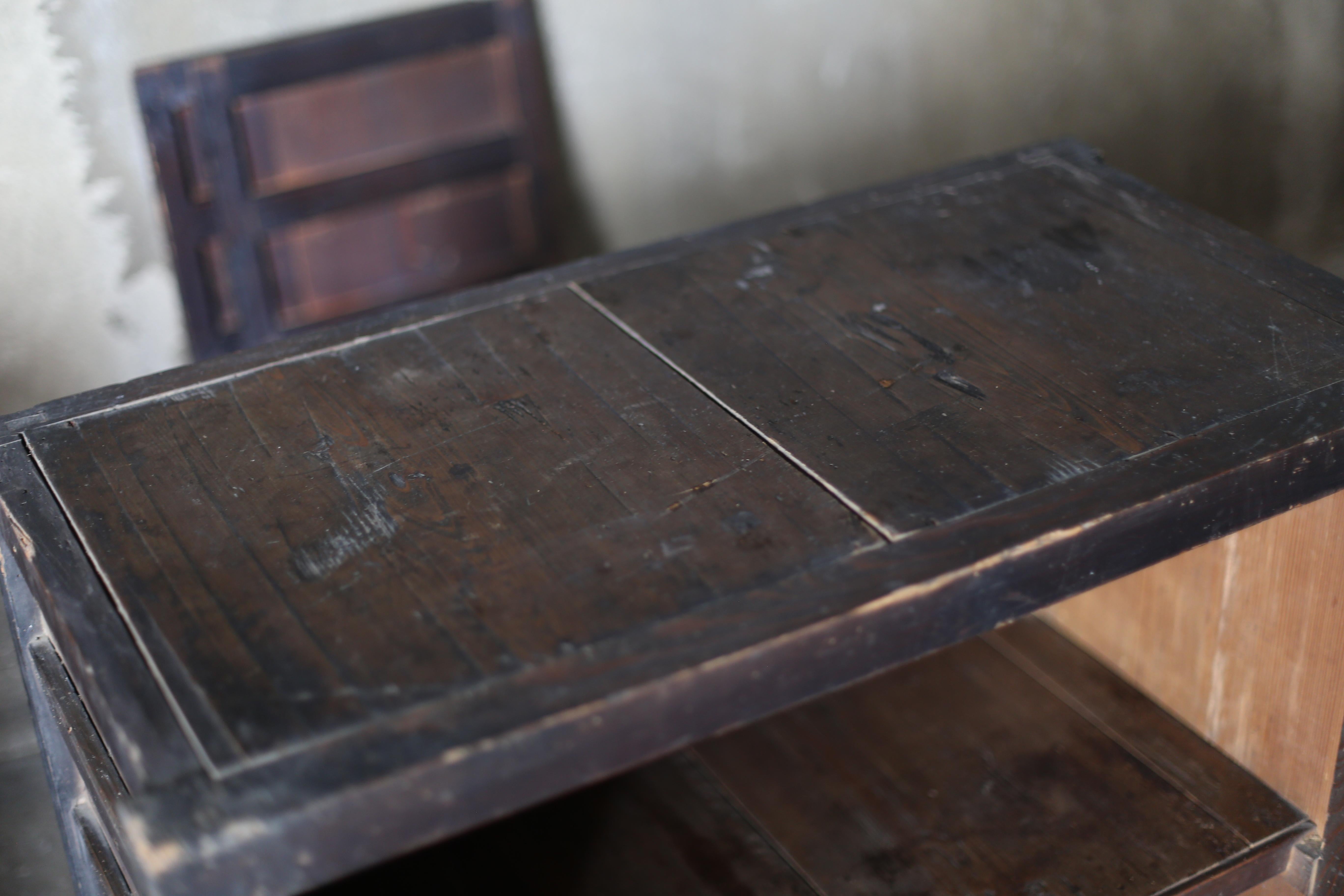 BK Antiques Tansu giapponese del 1860-1900 ① / Cabinet Sideboard Wabi Sabi in vendita 4