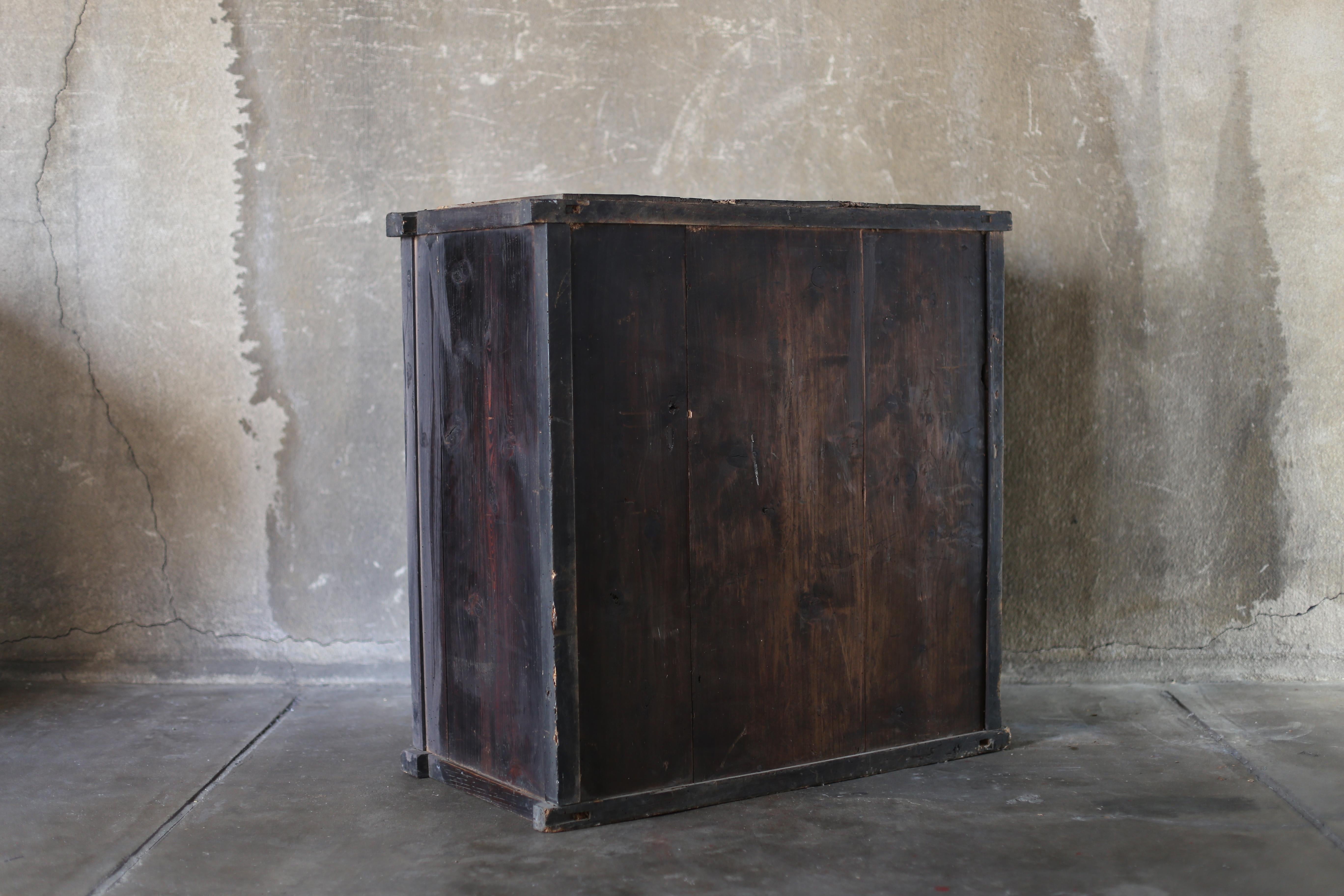 BK Antiques Tansu giapponese del 1860-1900 ③ / Mobile Credenza Wabi Sabi In condizioni discrete in vendita a Sammu-shi, Chiba