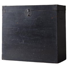 Japanese Antique Black Box 1860s-1920s / Tansu Sideboard Wabi Sabi