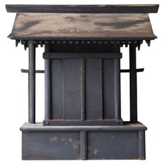 Japanese Antique Black Buddha House 'Zushi' 1800s-1860s /Object Mingei Wab-Isabi