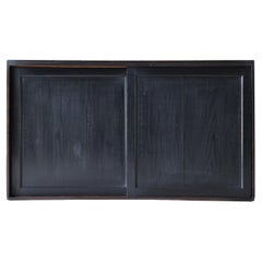 Japanese Antique Black Cabinet 1860s-1900s / Tansu Sideboard Mingei Wabi Sabi