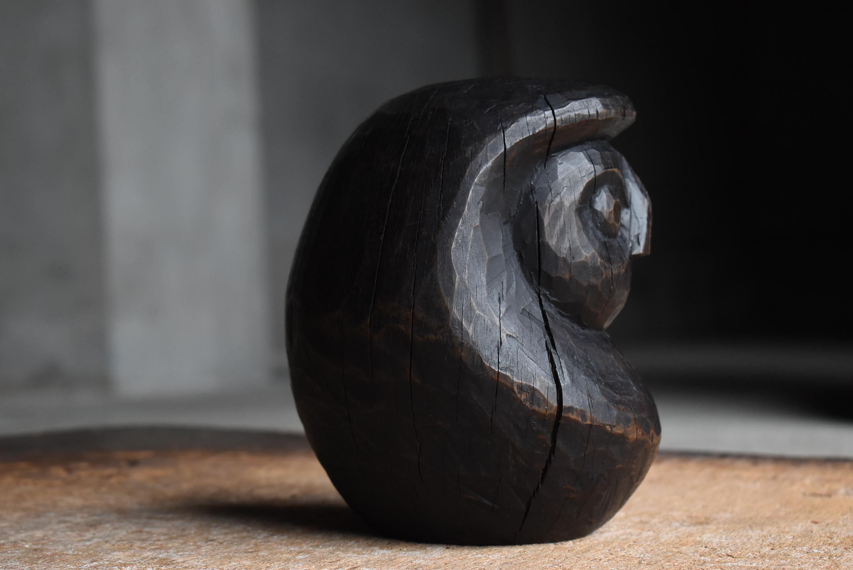 Daruma japonais ancien 1900s-1940s / Sculpture Wabi Sabi 2