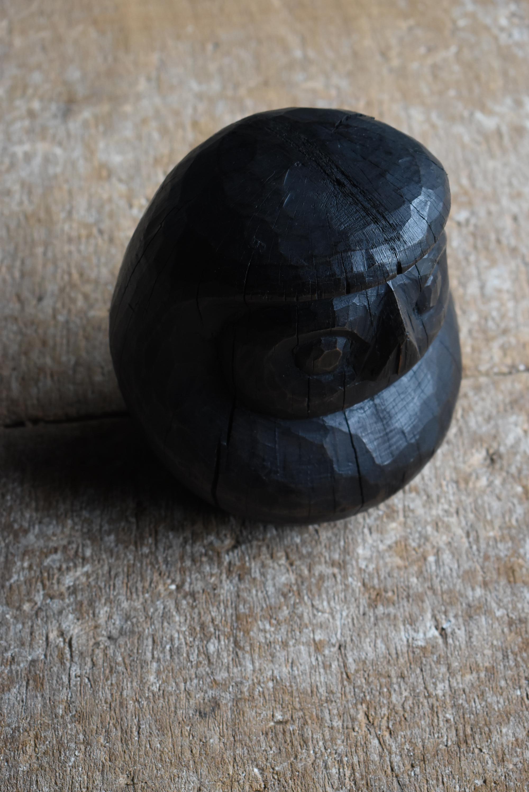 Daruma japonais ancien 1900s-1940s / Sculpture Wabi Sabi 3