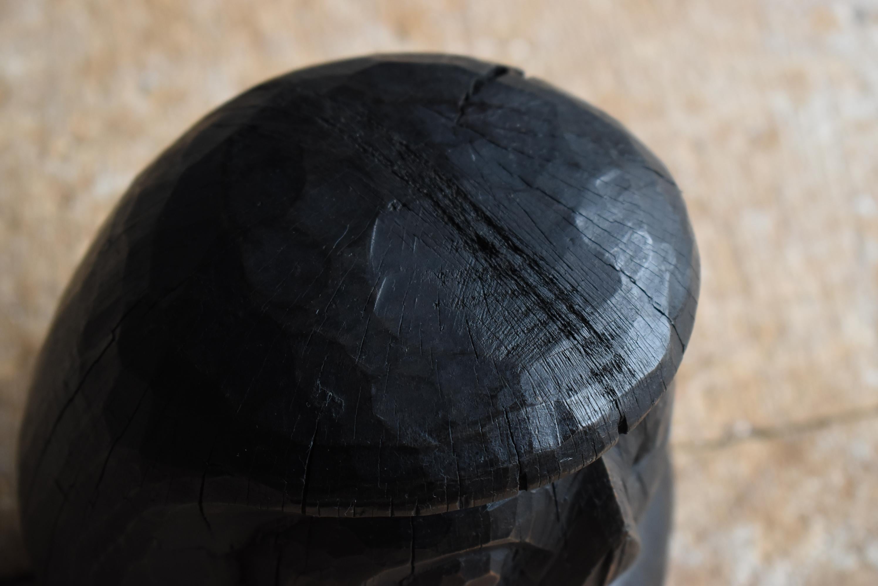 Daruma japonais ancien 1900s-1940s / Sculpture Wabi Sabi 4