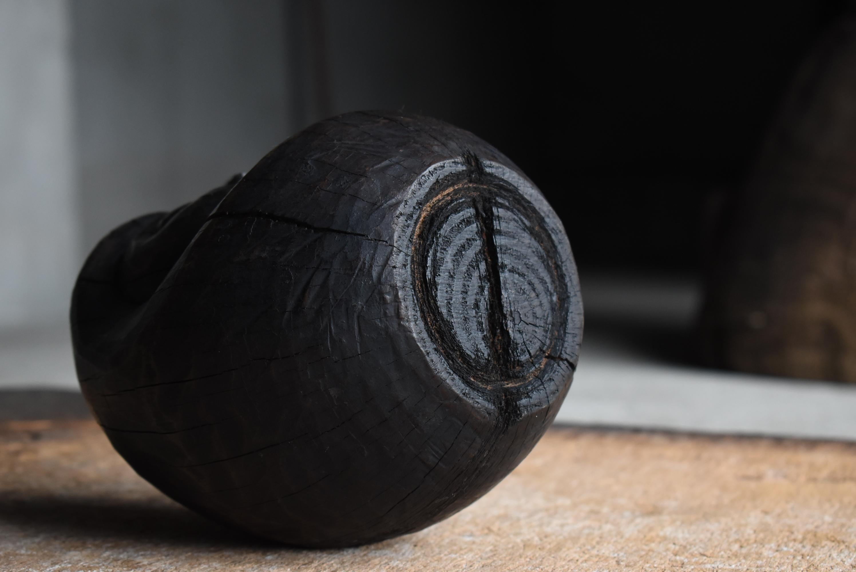 Daruma japonais ancien 1900s-1940s / Sculpture Wabi Sabi 5