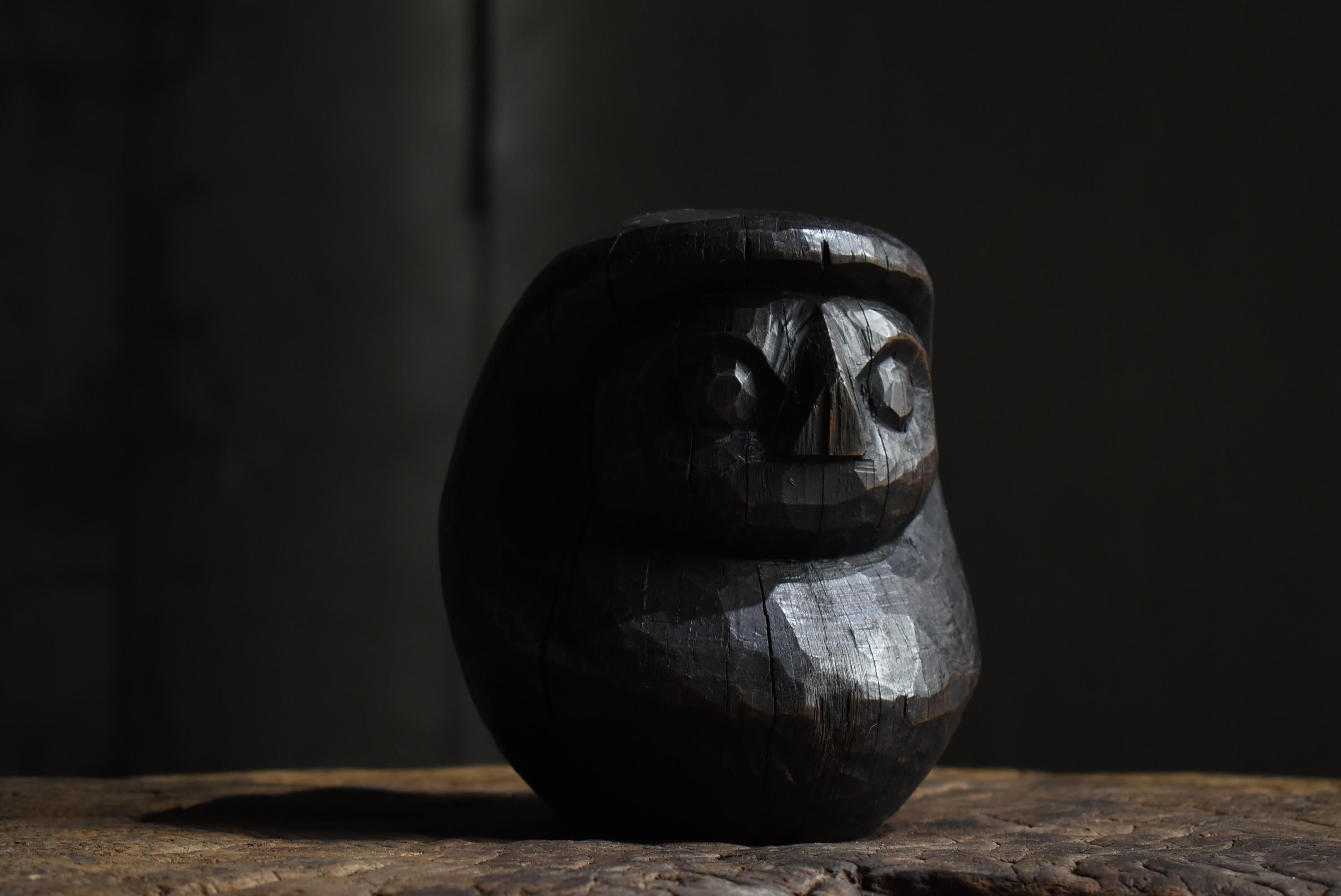 Daruma japonais ancien 1900s-1940s / Sculpture Wabi Sabi 6