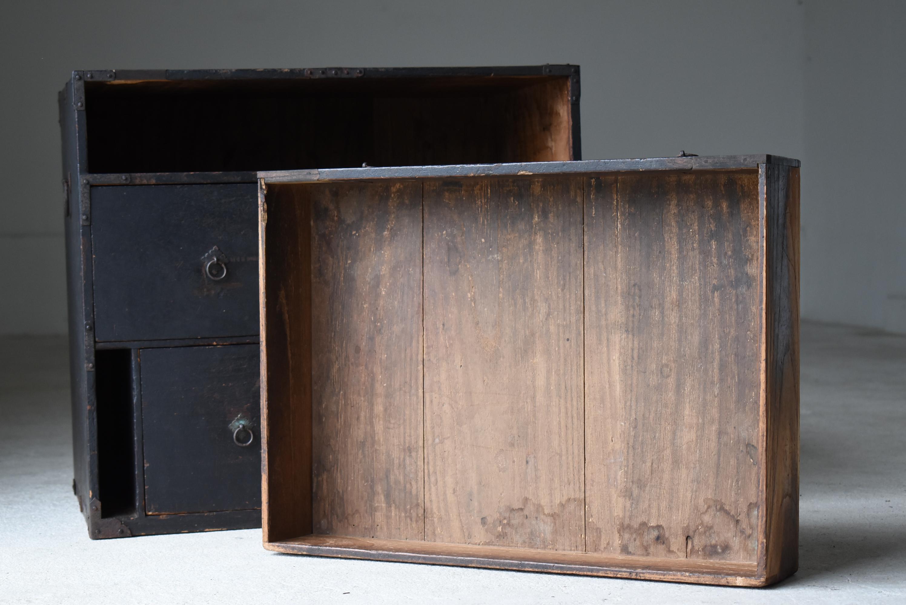 Japanese Antique Black Drawer 1860s1900s / Chests of Drawers Tansu