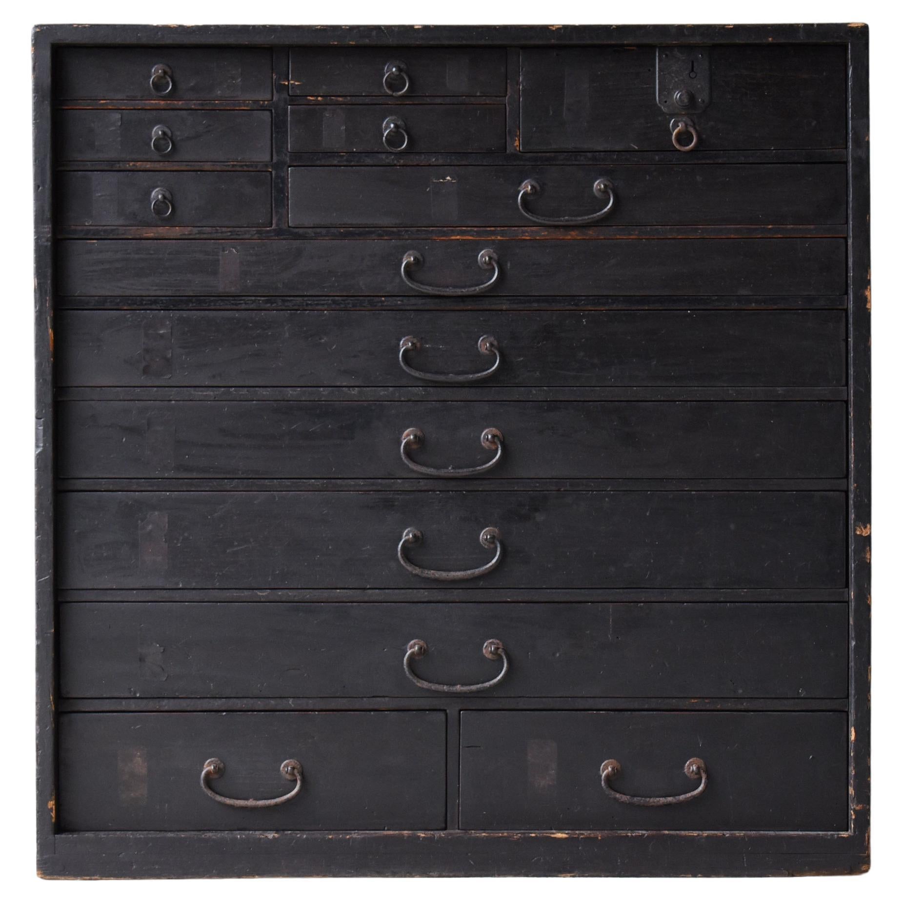 Handmade Antique Japanese Tansu Campaign Desk at 1stDibs