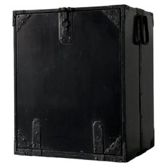 Japanese Antique Black lacquer Small Tea Chest/Edo 1800s~1860s Wabi-Sabi Tansu