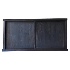 Japanese Antique Black Large Tansu 1860s-1900s/Chests of Drawers Cabinet