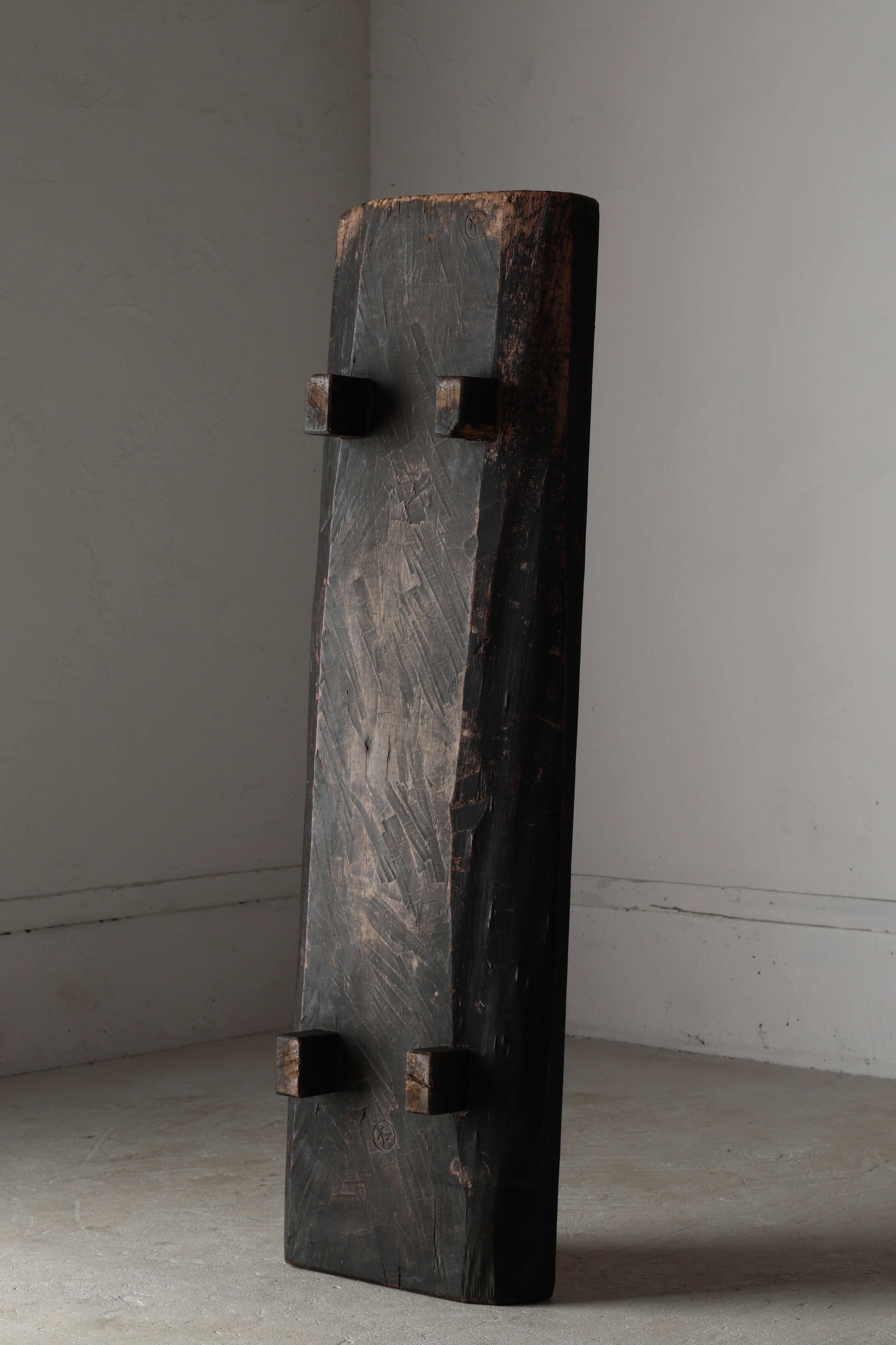 Table basse japonaise antique noire / Table de canapé Table à café / Wabi-sabi Primitive 9