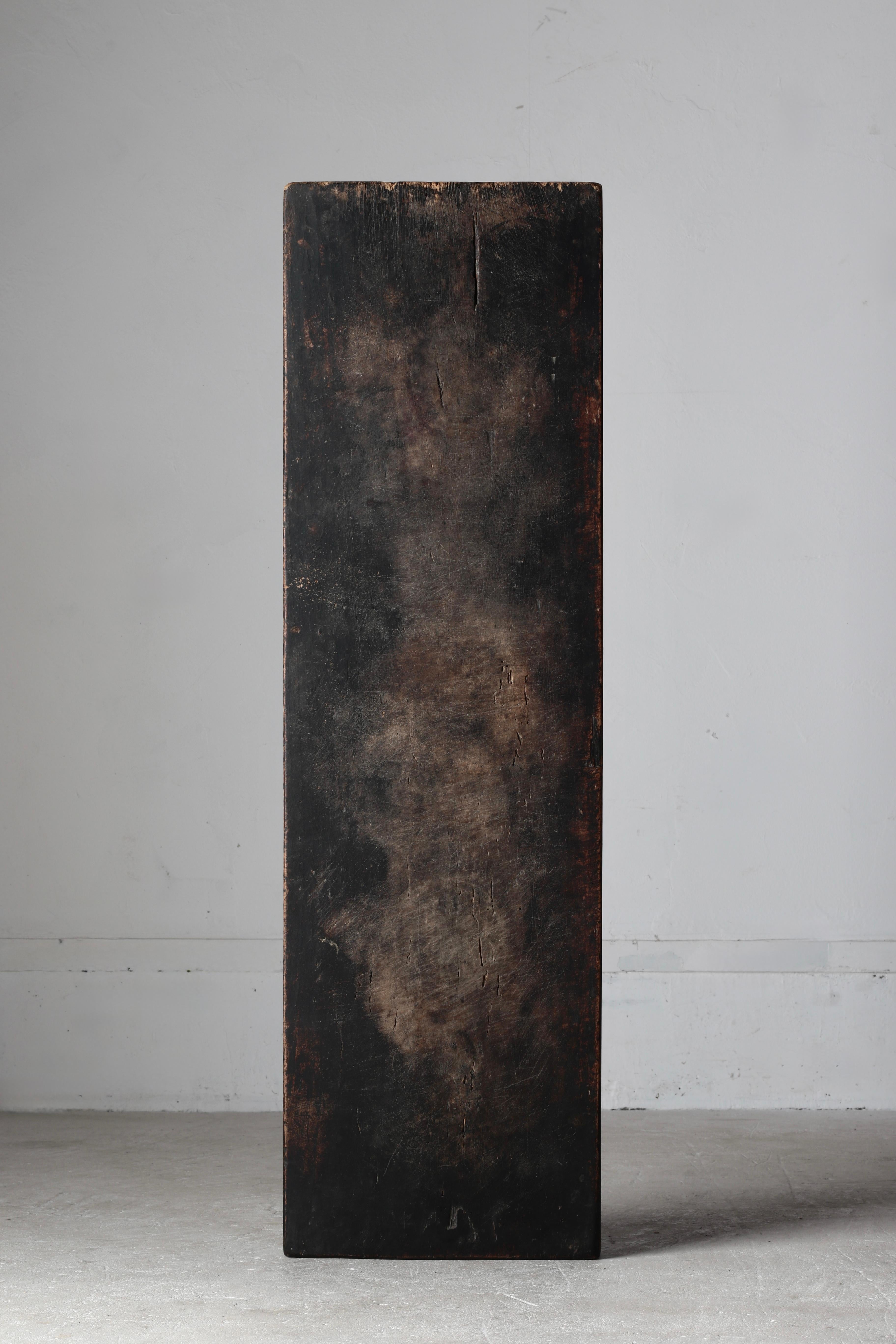 Table basse japonaise antique noire / Table de canapé Table à café / Wabi-sabi Primitive 11