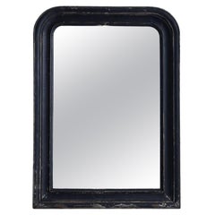 Japanese Antique Black Mirror, Antique Wall Mirror