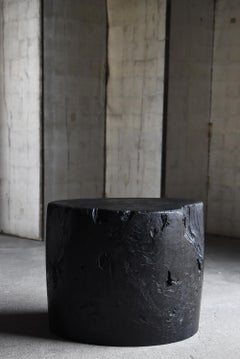 Japanese Antique Black Primitive Coffee Table 1860s-1900s / Side Table Wabisabi