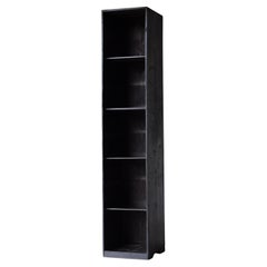 Japanisches antikes schwarzes Regal 1900er-1940er Jahre / Tansu Bücherregal Wabisabi