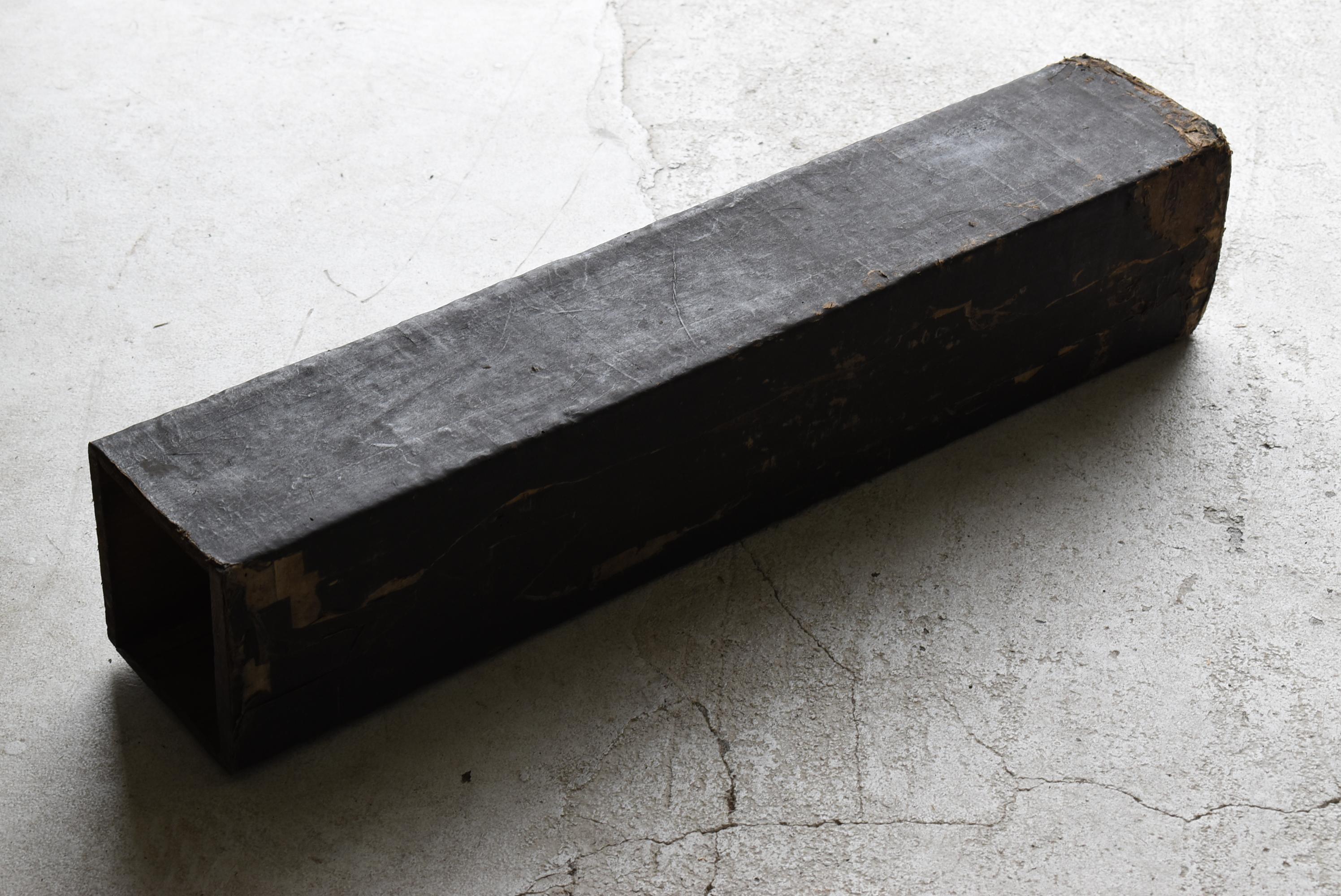 Japanese Antique Black Sword Case 1800s-1860s / Exhibition Stand Wabisabi 7