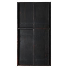 Japanese Antique Black Tall Cabinet / Tansu / 1868-1912s / Wabi-Sabi Primitive