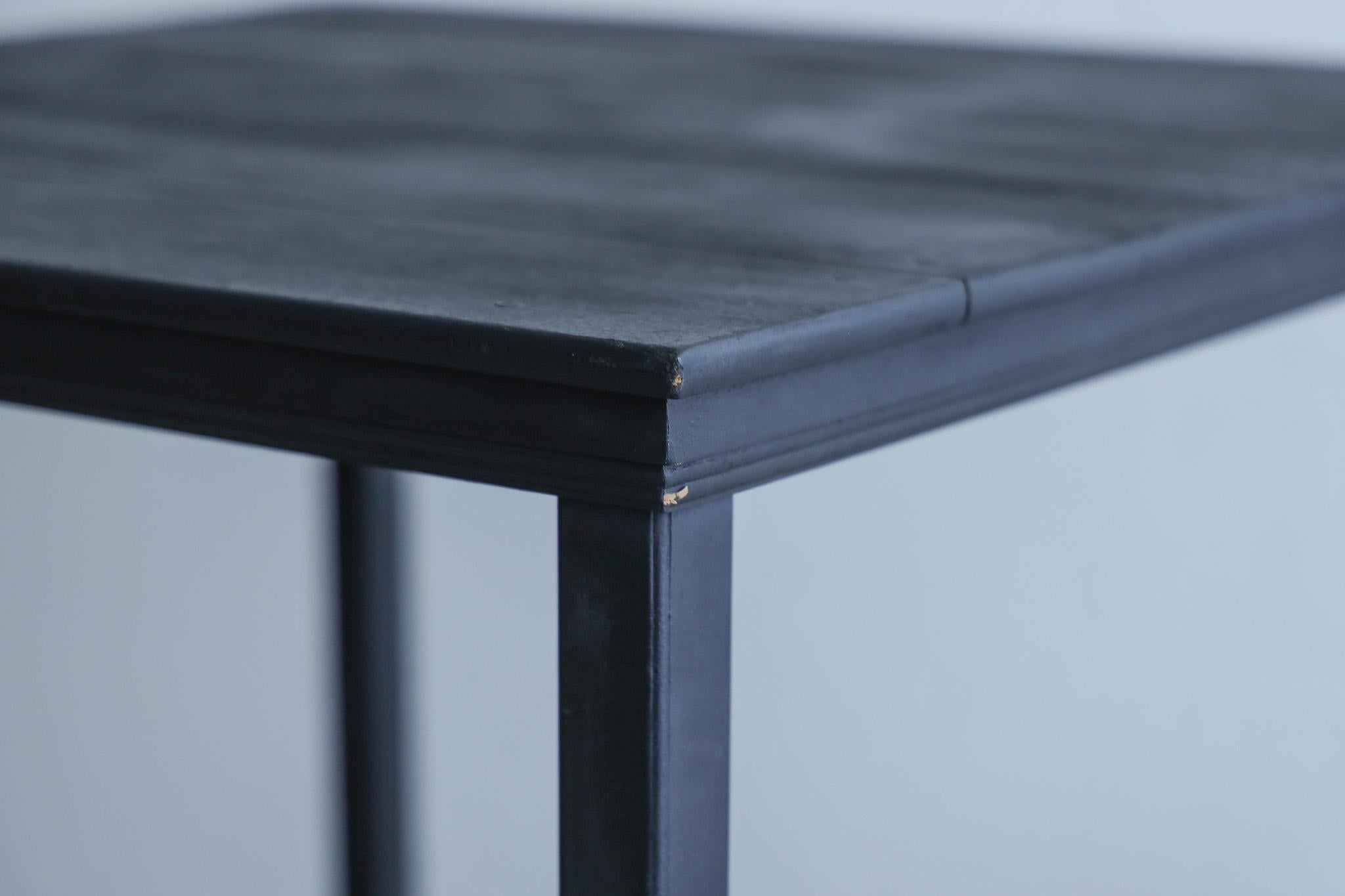Japanese Antique black wood rack, Wabi-Sabi For Sale 3