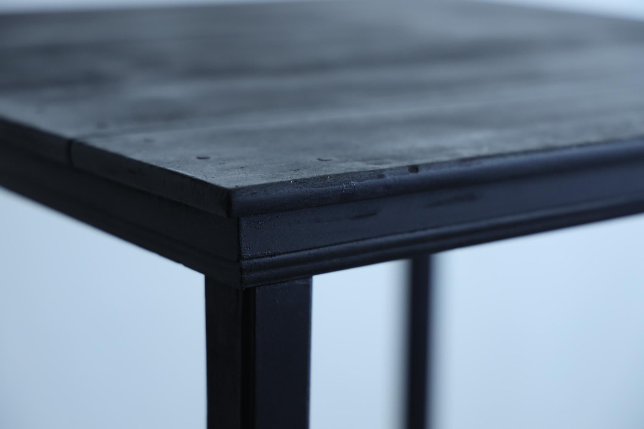 Japanese Antique black wood rack, Wabi-Sabi For Sale 5