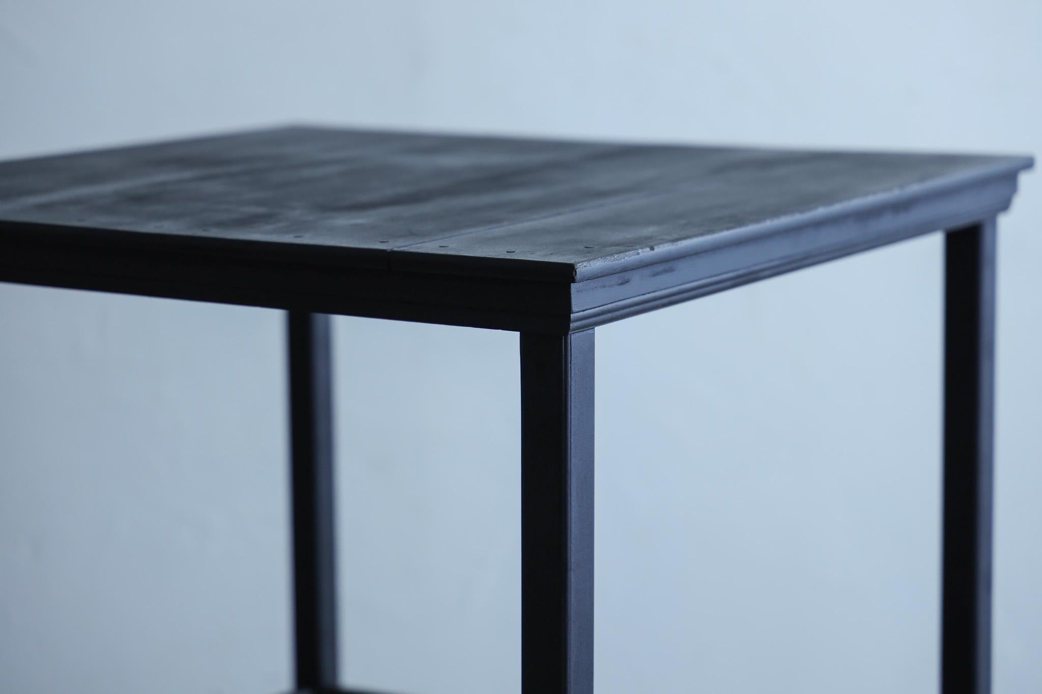 Hand-Crafted Japanese Antique black wood rack, Wabi-Sabi For Sale