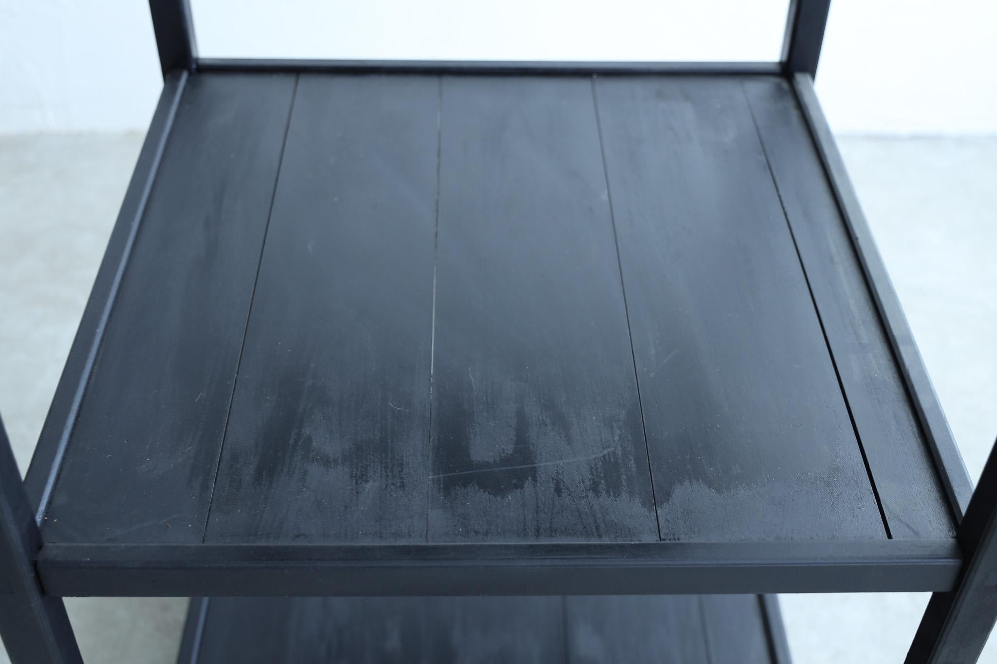Japanese Antique black wood rack, Wabi-Sabi For Sale 1