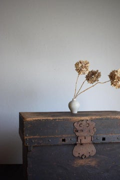 Japanese Antique Black Wooden Box 1860s-1900s/Sofa Table Tansu Mingei Storage