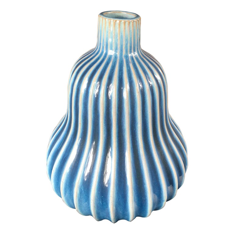 Japanese Large Antique Blue and White Gourd Vase at 1stDibs