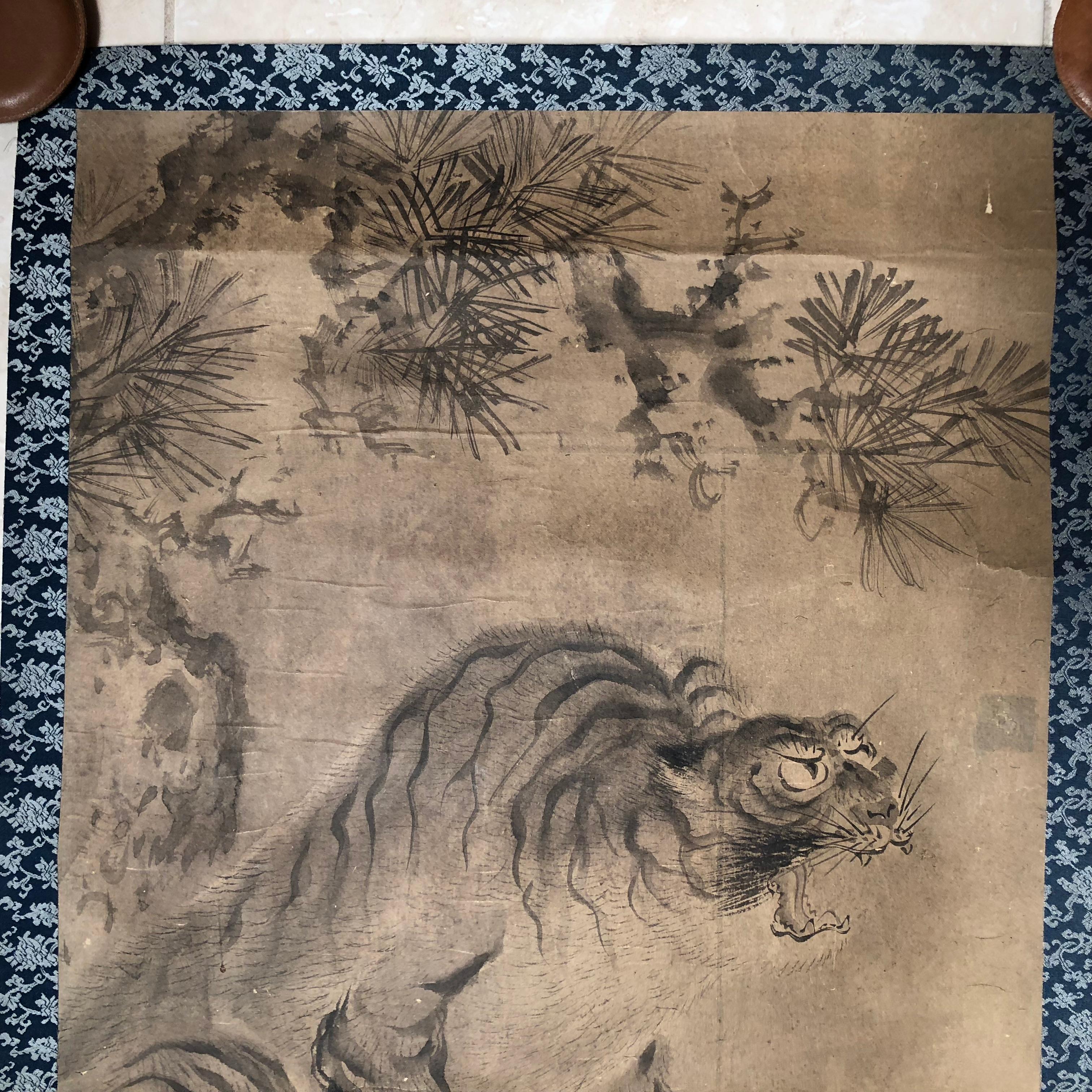 old japanese tiger art